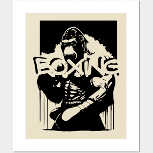 king monkey boxing Posters and Art